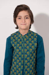 Printed Waist Coat 3Pc Infant